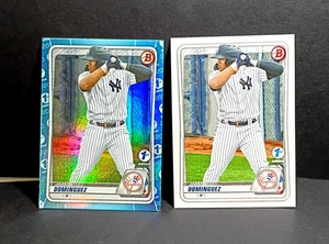 2020 Bowman 1st-Jasson Dominguez +1 (RC) SKY BLUE REFRACTOR-ROOKIE #BD-151*QRSC* - Picture 1 of 10