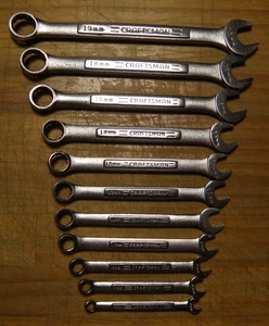 Craftsman 11 Pc. 12 Point, Metric Combination Wrench Set. Excellent. Cond. USA. - Bild 1 von 11
