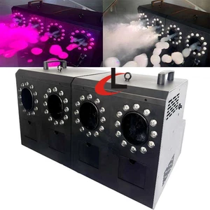 RGBW 4-Wheel 1500W Automatic Bubble Fog Machine Wedding Smoke Bubble Machine - Picture 1 of 9