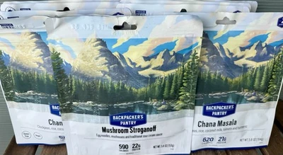 Juego de 10-Despensa Mochilera Veg Delight-Chana Masala & Mushroom Stroganoff Foto 1 de 4