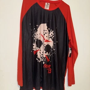 Friday 13th  T-shirts Blue Red Size XL  Manufactured By P Jammy . - Picture 1 of 14