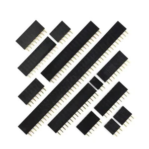 2.54MM Pitch Single Row Female PCB Pin Header Connector Strip 2-40 Pin - Picture 1 of 5