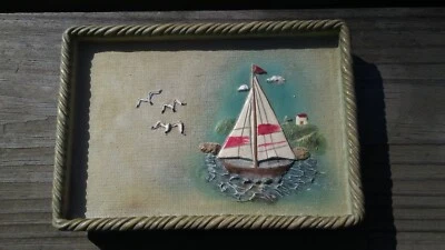 Jabonera vintage Seaport Velero 5,5" W x 4" H Foto 1 de 4