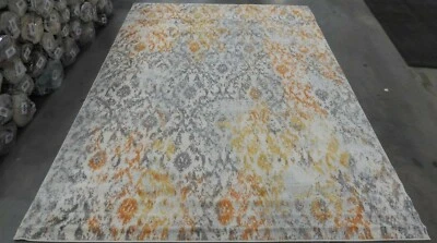 Alfombra Mancha Trasera CREMA/NARANJA 6'-7" X 9'-2", Precio Reducido 1172618026 MAD608K-6 Foto 1 de 4