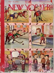 1940 New Yorker October 26 - City and Country kids in the Fall - Picture 1 of 1