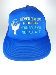 VintageTrucker SnapBack Mesh Hat  Cap Golf Humor Joke Golfing Gag Gift - Picture 1 of 5