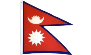 10 x Bandera "NEPAL" 3x5 pies Poliéster Banner Letrero Nepalí Asia ONU Naciones Unidas - Imagen 1 de 7