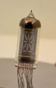 IV-4 tube x 6 pcs - 18 segmets VFD Tubes - Nixie for DIY - Tube iv4 - Tested - Picture 1 of 3