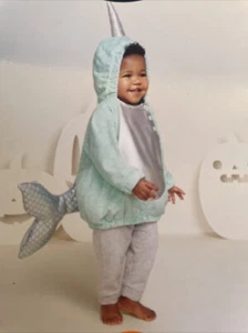 Infant Baby Unisex Narwhal Pullover 0-6 months Halloween Costume Hyde and Eek! - Picture 1 of 15
