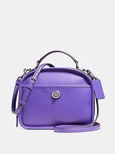 Coach Damen Lunch Pail Umhängetasche Antik Nickel/Lila F11785 ANP - Bild 1 von 3