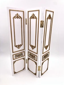 1/6 ooak Handmade Furniture Screen for Fashion Royalty Poppy Parker Dolls White - Picture 1 of 6