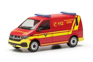 herpa 097932 VW T6.1 semibús bomberos MTU / MAN Munich 1:87 NUEVO + EMBALAJE ORIGINAL - Imagen 1 de 1