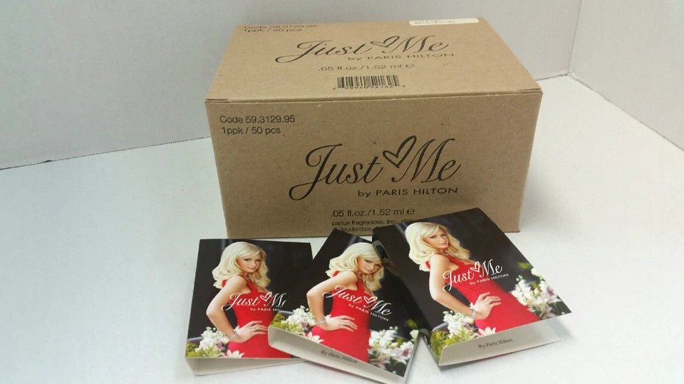 Just Me by Paris Hilton for Women 50 Vials .05 fl oz/ 1.52 ml Lot M - Изображение 1 из 2