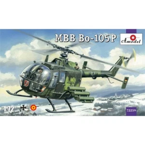 Amodel 72259 Plastik Modellbausatz Maßstab 1:72 MBB Bo105P Hubschrauber Militärversion - Bild 1 von 24