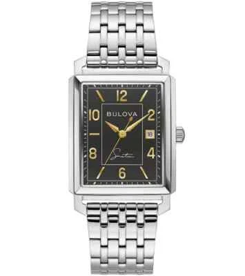 Bulova Men's Frank Sinatra Stainless Steel Silver Quartz Date Watch 30MM 96B399 - Image 1 of 3