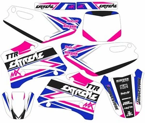 Yamaha TTR125 TTR 125 2000-2007 calcomanía gráfica cubiertas placas rosa  - Imagen 1 de 1