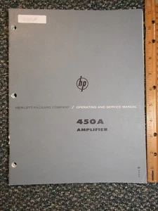 HP Amplifier 450A Operating & Service Manual ~ Original - Picture 1 of 7