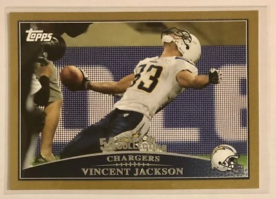 Vincent Jackson 2009 Topps Gold 725/2009 San Diego Chargers #186 - Image 1 of 2