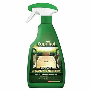 Aerosol de aceite para muebles de madera dura Cuprinol Ultimate 500 ml tratamiento de madera de jardín transparente - Imagen 1 de 1