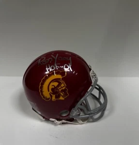 Ron Yary Signed USC Trojans Mini Helmet 'HOF 01' PSA AM90357 - Picture 1 of 2