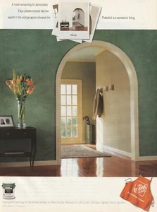VTG. '90s ad Home Depot bear Paint Green and tan walls Umbrella stand tulips - Picture 1 of 7