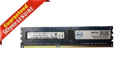 SKHynix HMT351R7EFR4A-H9 4GB DDR3 PC3L-10600R ECC Registered RAM SNPMFTJTC - Image 1 of 4