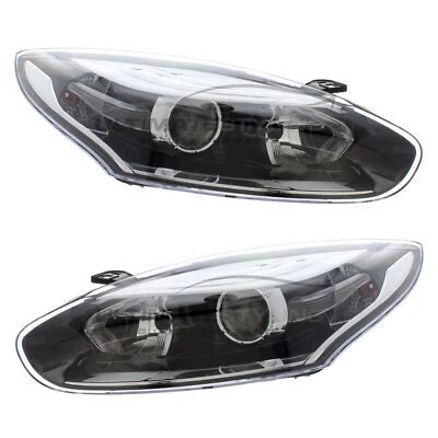 Par de faros interiores negros izquierdo y derecho Renault Megane MK3 2014-2017 Foto 1 de 4