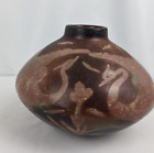 Artisan Pottery Peru Signed Pablo Vilchez Chulicanas Pottery Case Crane Swan
