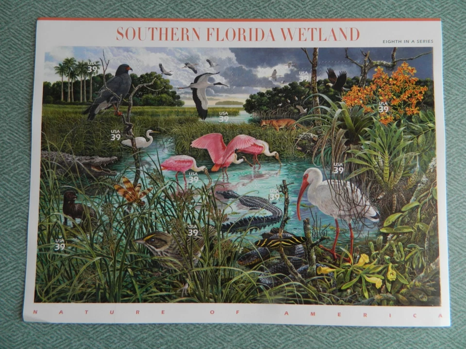 US Sc# 4099 39c Southern Florida Wetland Sheet of 10 MNH Free Shipping (LOT F) - Image 1 of 1