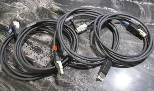 AMP (Lot of 4) 038-003-124 2m HSSDC to HSSDC2 CableS - Picture 1 of 6