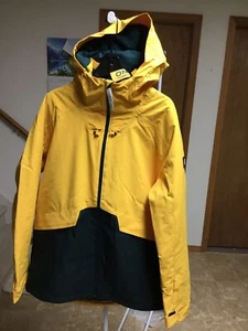 men’s “O’neill” color block quartziti ski jackets,  size XL, old gold color - Picture 1 of 11