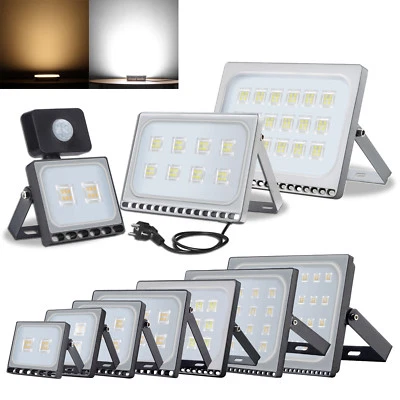 LED Fluter 10W 20W 30W 50W 100W 500W Außen Strahler Scheinwerfer UltraDünn IP67 - Bild 1 von 4
