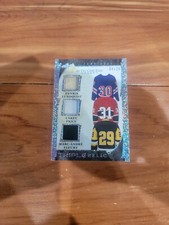 2023 Leaf In The Game Used Lundqvist/Price/Fleury Relic # /20 !! 🔥🔥