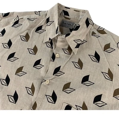 Camisa Paul Smith Sportswear Para Hombre Lino/Algodón Manga Larga Botón Tostada • Talla 2 Foto 1 de 4