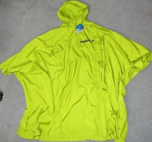 Sz Small Adidas Originals Electric Neon Green Waterproof Oversized Poncho Jacket