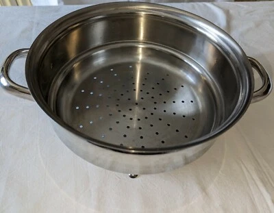 Scolapasta  colino acciaio inox italy Vintage Pari A Nuovo - Immagine 1 di 4