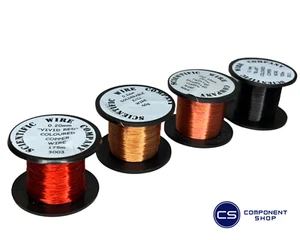 32-40AWG (0.08-0.28mm) Copper Solderable Enamelled Pencil Magnet Coil Wire UK - Picture 1 of 8