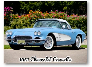 1961 Chevrolet Chevy Corvette Retro Kühlschrank Spind Werkzeugkiste Kühlschrankmagnet - Bild 1 von 3