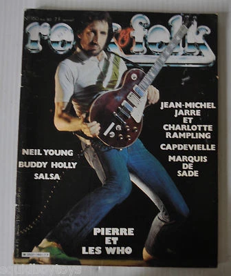 - ROCK & FOLK Music French Magazine #160 PETE TOWNSHEND, The Who cover 1980 - - Image 1 of 4