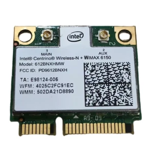 Intel Centrino Advanced-N + WIMAX 6150 WiFi Half Mini Card 612BNXHMW 0WT8X2  - Picture 1 of 2