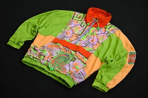 Giacca vintage Windbreaker Station Water Sport Jacket Italy Fashion 42/44 NUOVA NEW - Foto 1 di 14