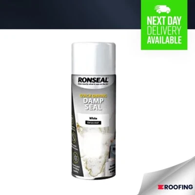 Ronseal Quick Drying Damp Seal Aerosol - A Quick Permanent Fix For Damp - 400ml - Image 1 of 3