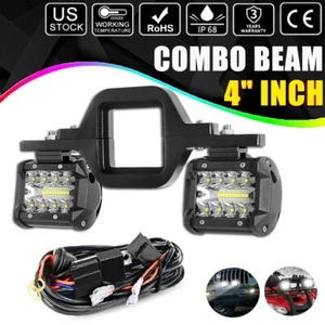 Soporte de montaje de enganche de remolque 3 filas LED luz de trabajo respaldo reversa camión de 4"" + cable - Imagen 1 de 12