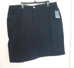 Damas 5 Bolsillos Falda Denim Oscuro Laura Scott Talla 20W Nueva - Imagen 1 de 2