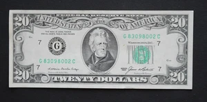 1985 $20 Federal Reserve Note/Chicago/F-2075G/about uncirculated - Picture 1 of 8
