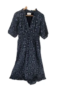 Xirena Kara Kleid in Indigo Flora XS VNeck Maxi - Bild 1 von 4