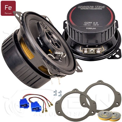 GROUND ZERO LAUTSPRECHER für DACIA SPRING ab 2021 Armaturenbrett Koax 100W #B9N7 - Bild 1 von 4