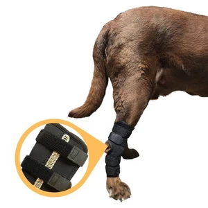 Supportive Dog Rear Leg Hock Joint Wrap Brace with Metal Springs Protects Can... - Picture 1 of 8
