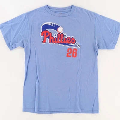 Majestic Philadelphia Phillies Chase Utley T-Shirt Blue Boys XL - Image 1 of 4
