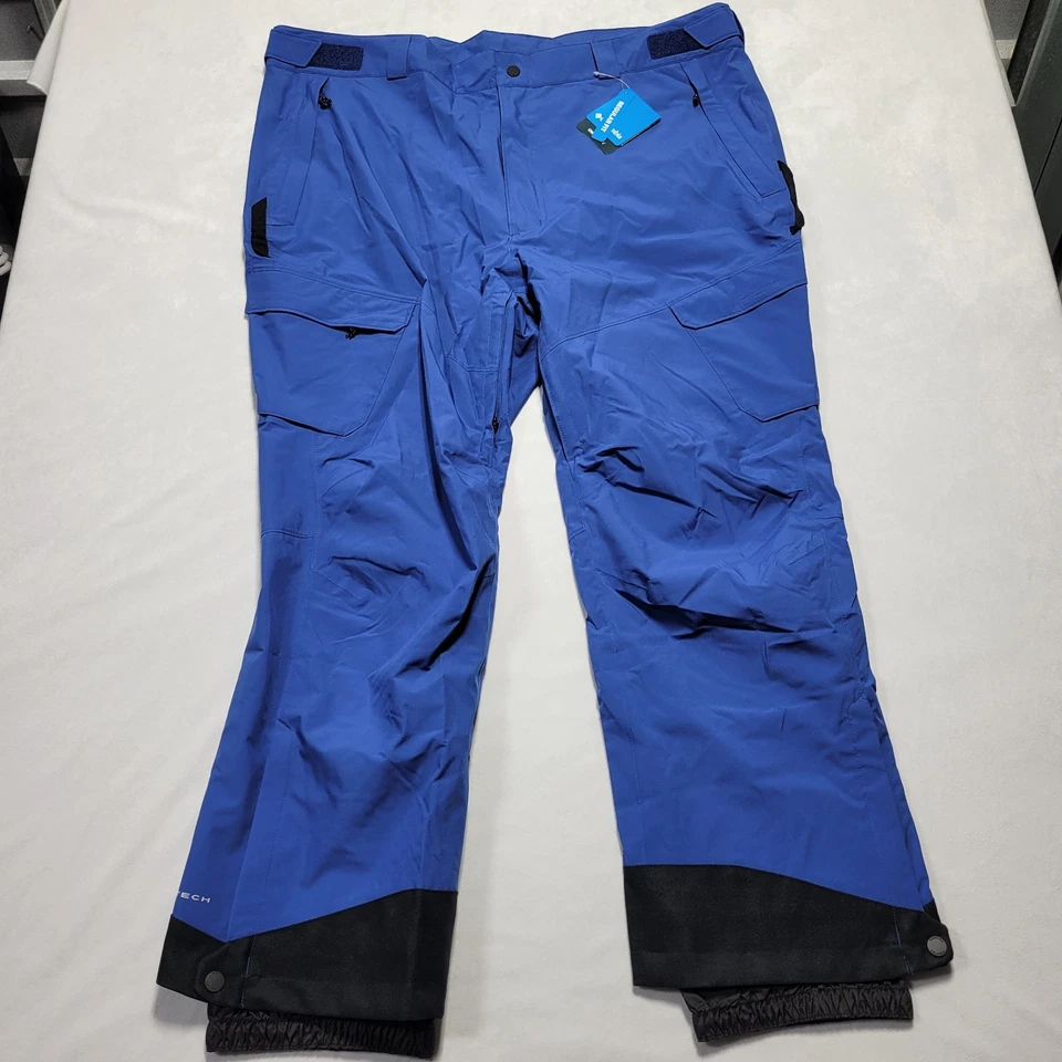 Columbia Omni-Tech Men's 3XL Powder Stash Ski Pants Blue Waterproof Snow Pants